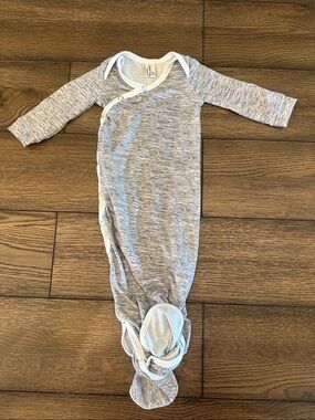 Copper pearl newborn knotted gown